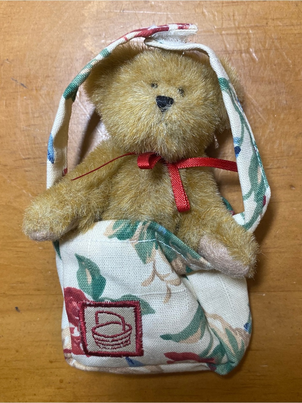 Boyd’s Bears Longaberger Mini Teddy Bear Plush Stuffed Hanging Decor Ornament